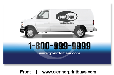 Carpet Cleaning Business Cards #C1001 UV Gloss Front