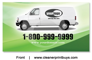 Carpet Cleaning Business Cards #C1002 UV Gloss Front