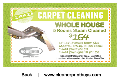 Carpet Cleaning Business Cards #C1005 UV Gloss Back