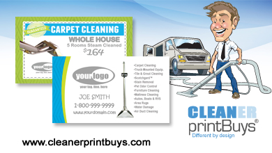 Carpet Cleaning Business Cards #C1006 UV Gloss