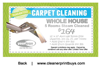 Carpet Cleaning Business Cards #C1006 UV Gloss Back