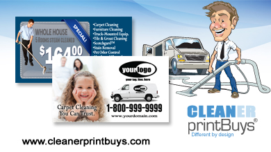 Carpet Cleaning Business Cards #C1021 UV Gloss