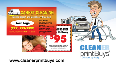 Carpet Cleaning Business Cards #C0001 UV Gloss