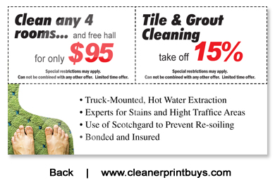 Carpet Cleaning Business Cards #C0002 UV Gloss Back