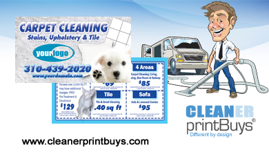 Carpet Cleaning Business Cards #C0005 Matte