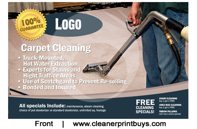 Carpet Cleaning Direct Mail (8.5 x 5.5) #C0004 UV Gloss Front