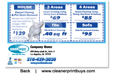 Carpet Cleaning Direct Mail (4 x 6) #C0005 UV Gloss Back