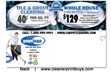 Carpet Cleaning Direct Mail (4 x 6) #C0007 Matte Back