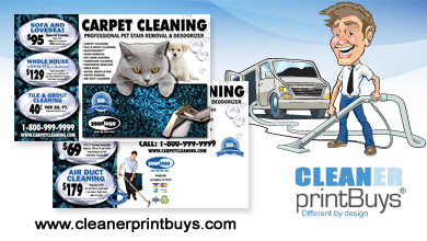 Carpet Cleaning Direct Mail (8.5 x 5.5) #C0007 UV Gloss