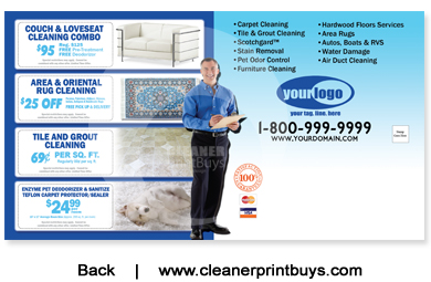 Carpet Cleaning Direct Mail (6 x 11) #C0008 UV Gloss Back