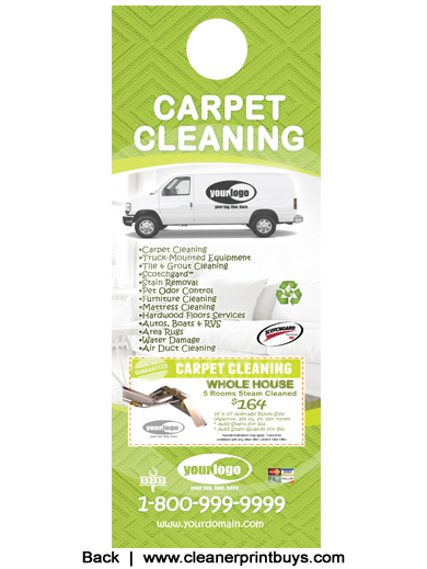 Carpet Cleaning Door Hangers (4.25 x 11) #C1005 UV Gloss Front