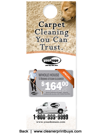 Carpet Cleaning Door Hangers (4.25 x 11) #C1024 UV Gloss Front