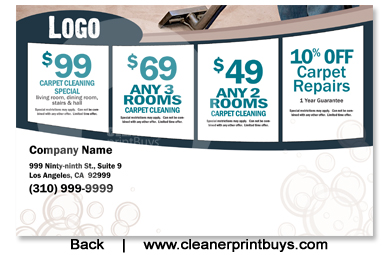 Carpet Cleaning EDDM Postcard (6.5 x 9) #C0004 100lb Cover Back