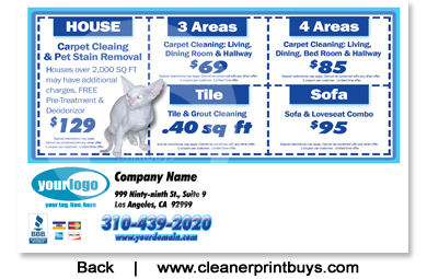 Carpet Cleaning EDDM Postcard (6.5 x 9) #C0005 100lb Cover Back