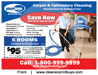 Carpet Cleaning EDDM Postcard (6.5 x 9) #C0006 100lb Cover Front