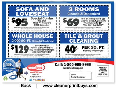 Carpet Cleaning EDDM Postcard (6.5 x 9) #C0006 100lb Cover Front