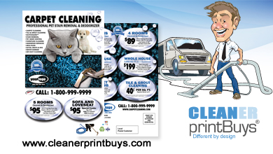 Carpet Cleaning EDDM Postcard (6.5 x 9) #C0007 100lb Cover