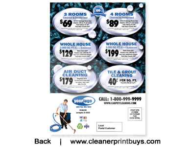 Carpet Cleaning EDDM Postcard (6.5 x 9) #C0007 100lb Cover Front