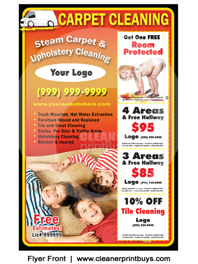Carpet Cleaning Flyer (8.5 x 5.5) #C0001