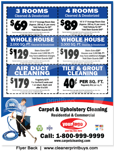 Carpet Cleaning Flyers #C00000