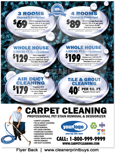 Carpet Cleaning Flyers #C00000