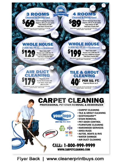 Carpet Cleaning Flyers #C00000