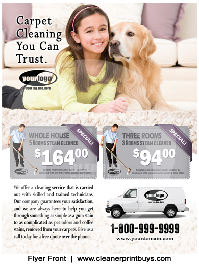 Carpet Cleaning Flyer (8.5 x 11) #C1020