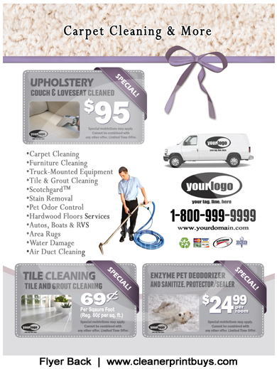 Carpet Cleaning Flyers #C00000