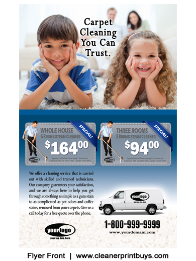 Carpet Cleaning Flyer (8.5 x 5.5) #C1021