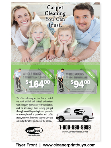 Carpet Cleaning Flyer (8.5 x 5.5) #C1023
