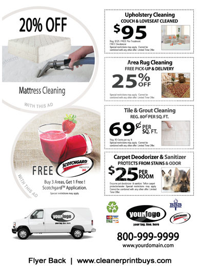 Carpet Cleaning Flyers #C00000