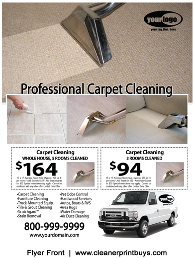 Carpet Cleaning Flyer (8.5 x 11) #C1076