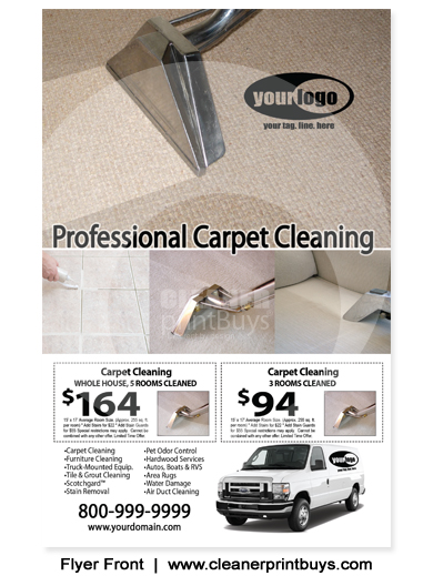 Carpet Cleaning Flyer (8.5 x 5.5) #C1076