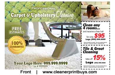 Carpet Cleaning Postcard (4 x 6) #C0002 Matte Front