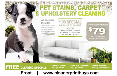 Carpet Cleaning Postcard (8.5 x 5.5) #C0003 UV Gloss Front