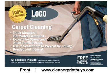 Carpet Cleaning Postcard (4 x 6) #C0004 Matte Front