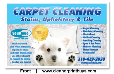 Carpet Cleaning Postcard (4 x 6) #C0005 Matte Front