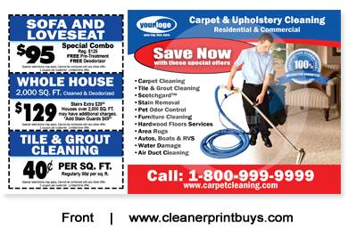 Carpet Cleaning Postcard (6 x 11) #C0006 UV Gloss Front