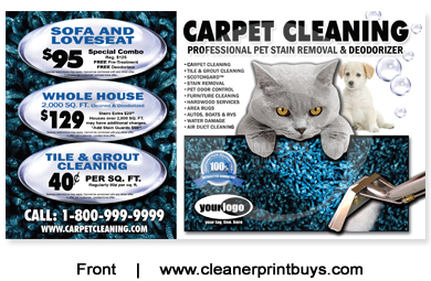Carpet Cleaning Postcard (6 x 11) #C0007 UV Gloss Front