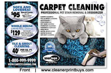 Carpet Cleaning Postcard (8.5 x 5.5) #C0007 Matte Front