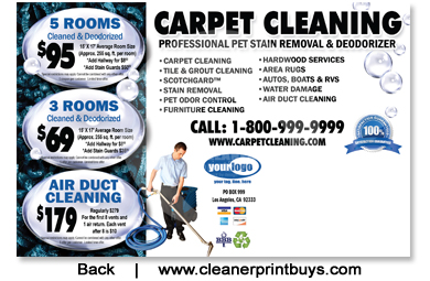 Carpet Cleaning Postcard (8.5 x 5.5) #C0007 Matte Back