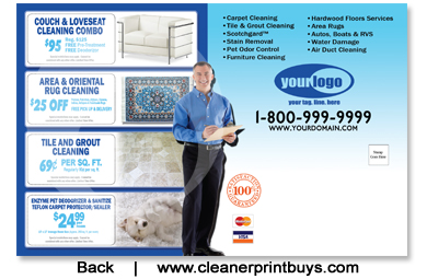 Carpet Cleaning Postcard (8.5 x 5.5) #C0008 Matte Back