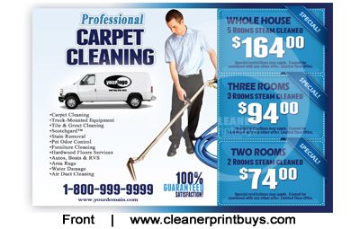 Carpet Cleaning Postcard (4 x 6) #C1001 Matte Front