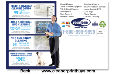 Carpet Cleaning Postcard (4 x 6) #C1001 Matte Back