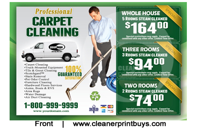 Carpet Cleaning Postcard (4 x 6) #C1002 UV Gloss Front