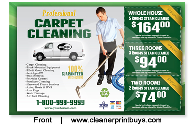 Carpet Cleaning Postcard (8.5 x 5.5) #C1002 Matte Front