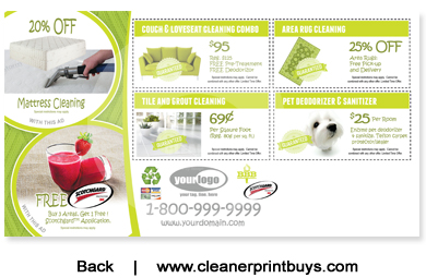 Carpet Cleaning Postcard (6 x 11) #C1005 Matte Back