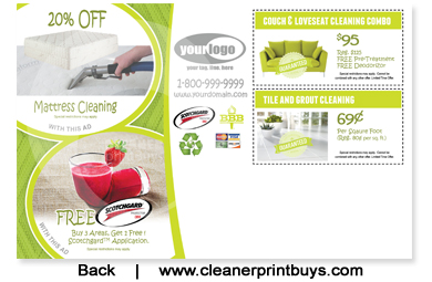 Carpet Cleaning Postcard (8.5 x 5.5) #C1005 UV Gloss Back