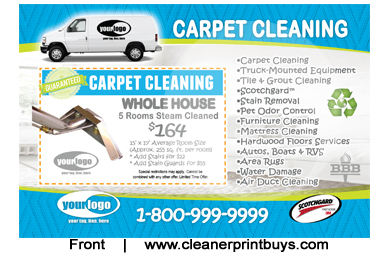 Carpet Cleaning Postcard (4 x 6) #C1006 Matte Front