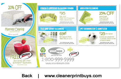 Carpet Cleaning Postcard (6 x 11) #C1006 UV Gloss Back